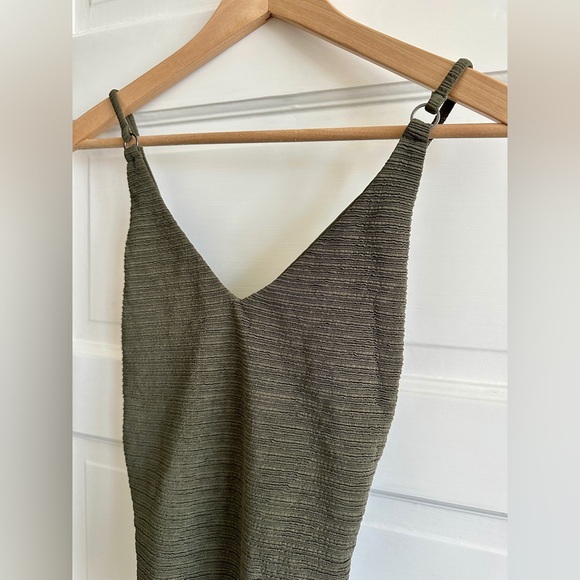 BILLABONG Olive Green‎ Knit Bathing Suit, Sz S - Picture 2 of 6
